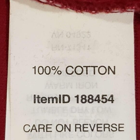 LL Bean Shirt Tee Womens Plus Size 3X Long Sleeve Stretch Knit Red Cotton - Picture 6 of 8